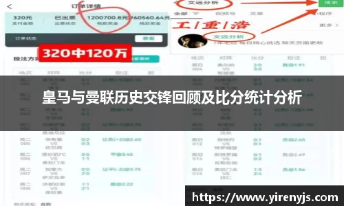 皇马与曼联历史交锋回顾及比分统计分析